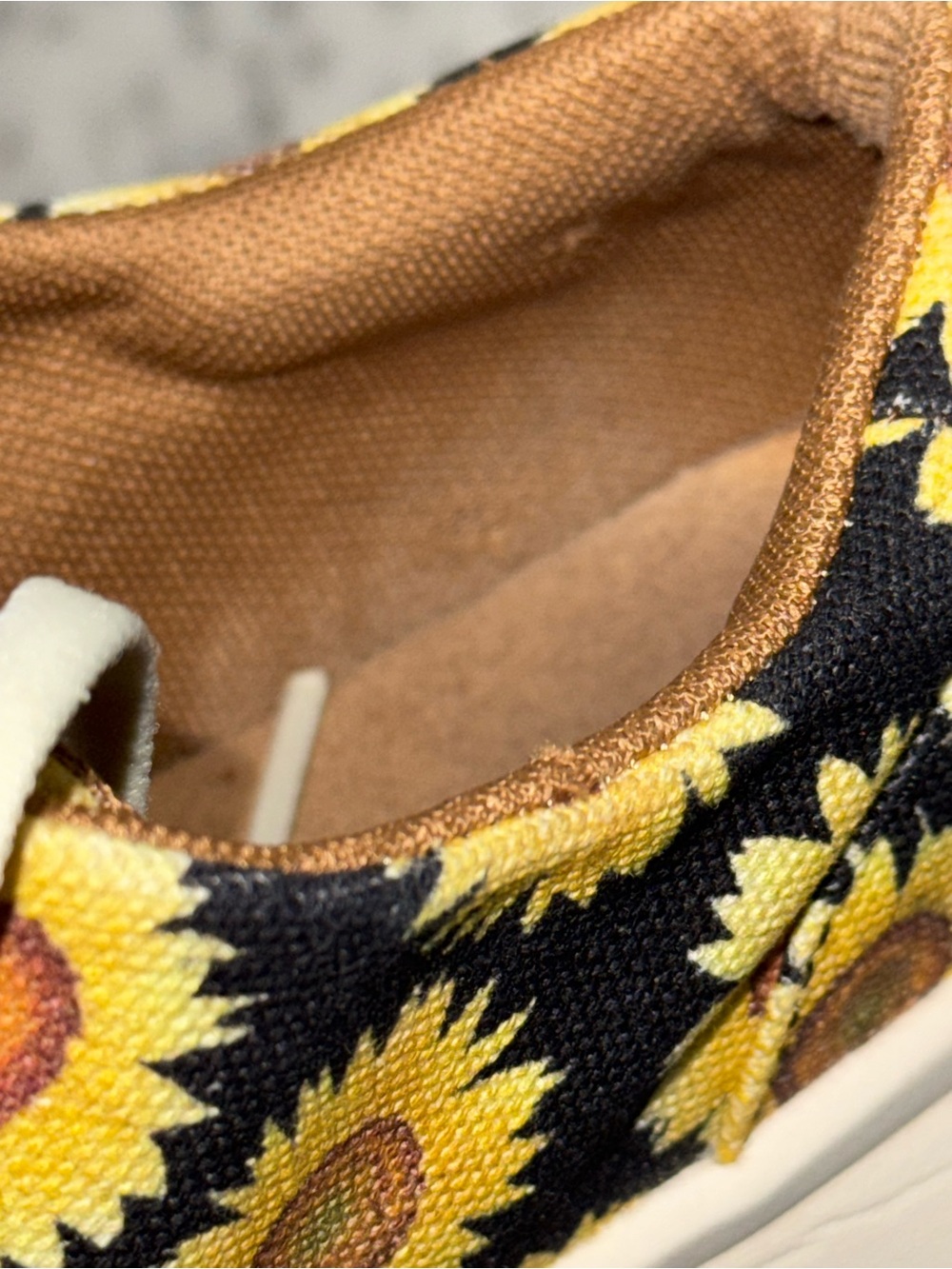 🌻 Ariat Hilo Sunflower Skies Canvas Slip On Sneakers Shoes Women's Sz 9.5 - Picture 13 of 16